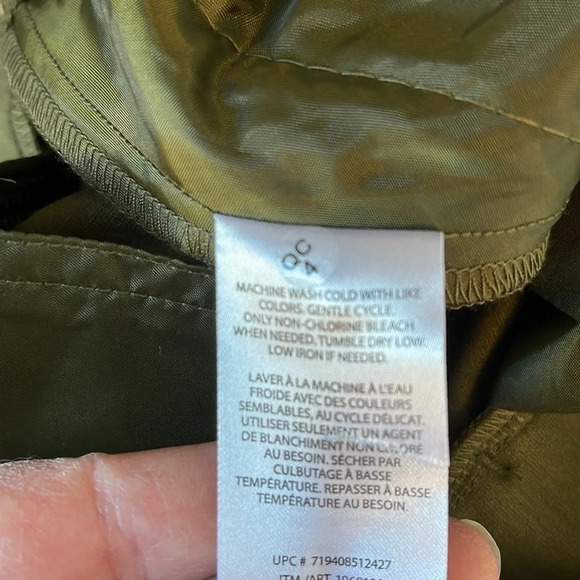 BANANA REPUBLIC NWT Dark Olive Green Mid Rise Straight Leg Pants Stretch Size 6 - Picture 10 of 12